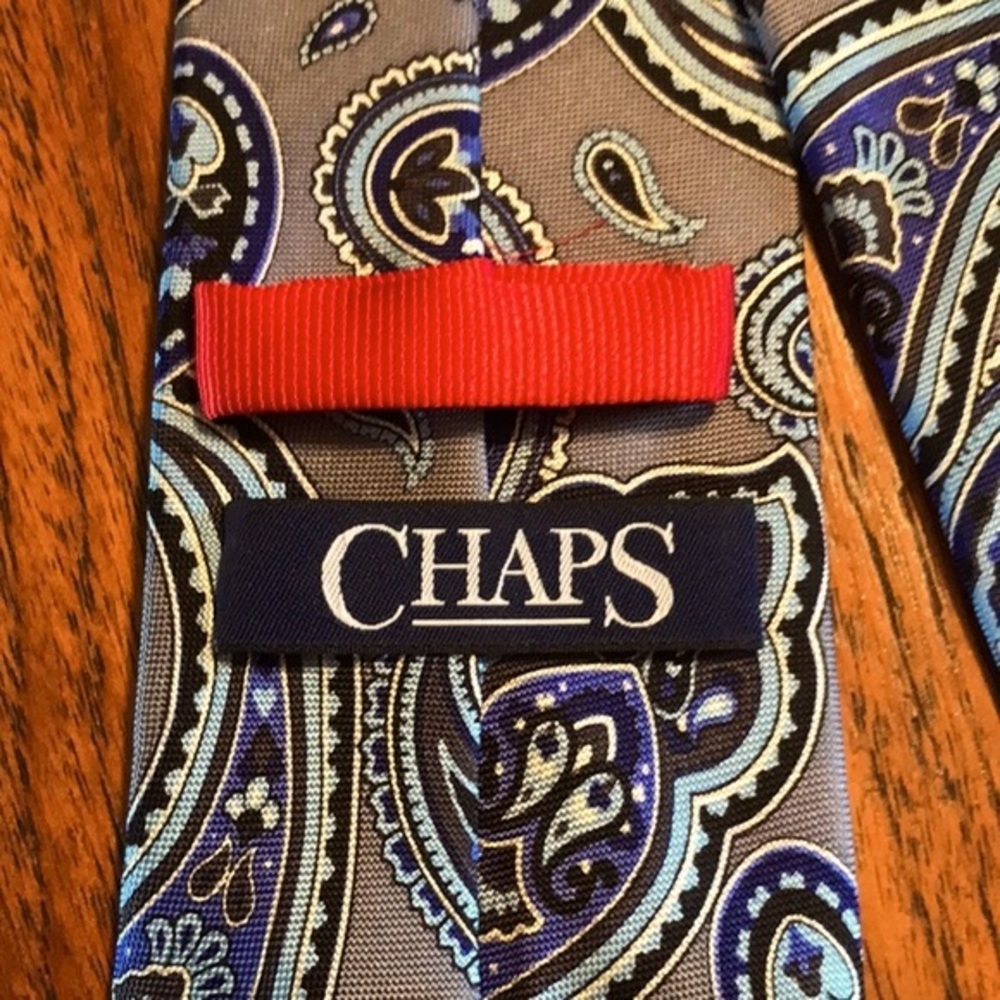 Vintage Chaps Silk Paisley Tie - Picture 9 of 11